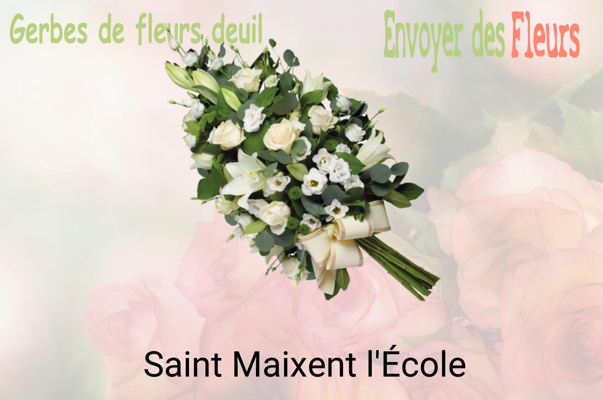 Gerbe de fleurs de deuil livrée à Saint-Maixent-l'École
